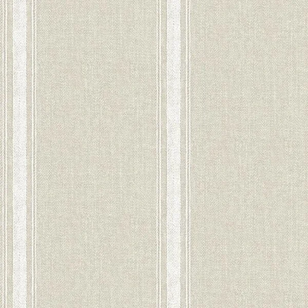 3115-12463 | Linette Light Grey Fabric Stripe Wallpaper