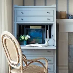 Brewster Home Fashions Linette Navy Fabric Stripe Wallpaper - SKU 4072-70067