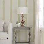 Brewster Home Fashions Linette Wheat Fabric Stripe Wallpaper - SKU 4072-70069