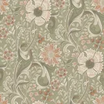 Brewster Home Fashions Liora Green Floral Trail Wallpaper - SKU 4191-83014