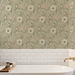 Brewster Home Fashions Liora Green Floral Trail Wallpaper - SKU 4191-83014