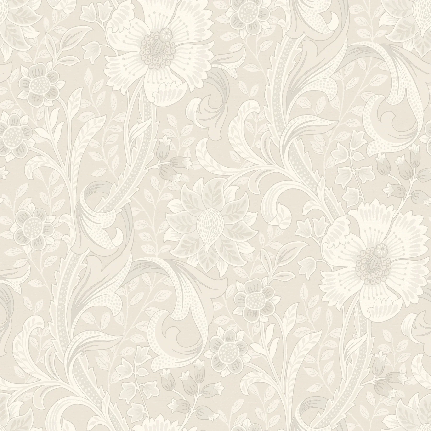 4191-83011 | Liora Neutral Floral Trail Wallpaper