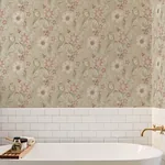 Brewster Home Fashions Liora Taupe Floral Trail Wallpaper - SKU 4191-83015