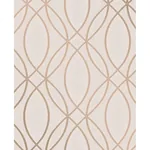 Brewster Home Fashions Lisandro Rose Gold Geometric Lattice Wallpaper - SKU 2834-42345