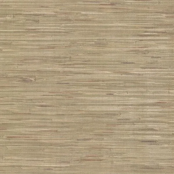 Brewster Home Fashions Liu Green Vinyl Grasscloth Wallpaper - SKU 499-44140