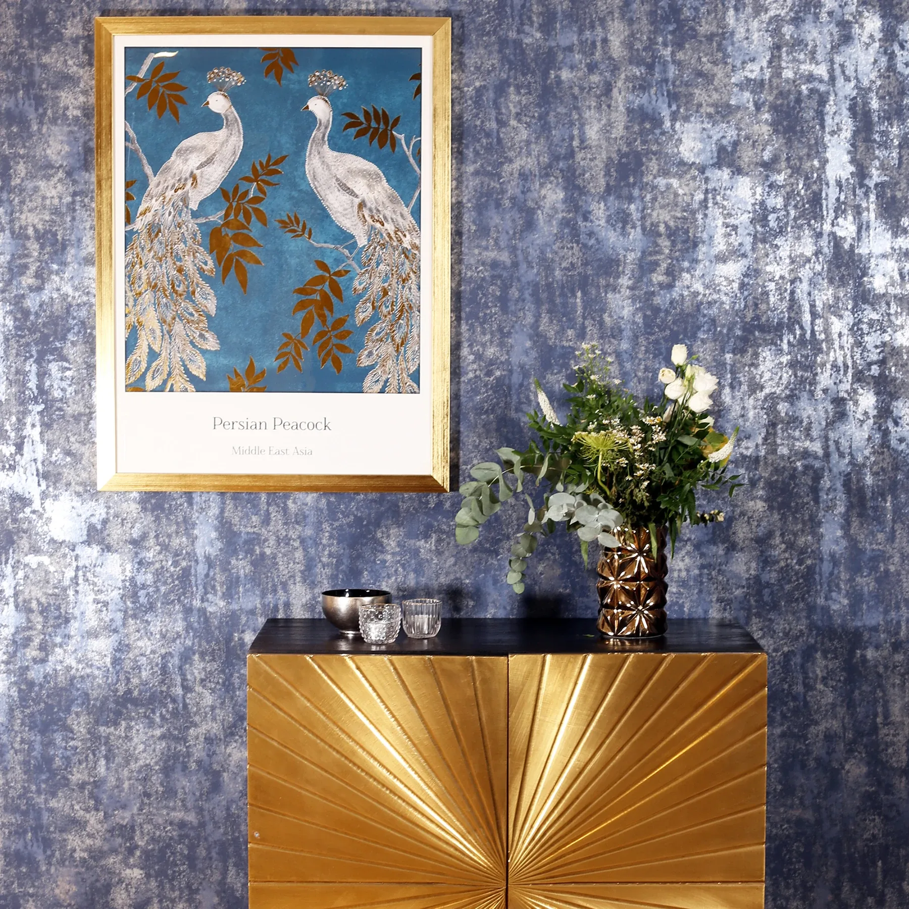 Brewster Home Fashions Lloyd Blue Stone Texture Wallpaper - SKU AH902108