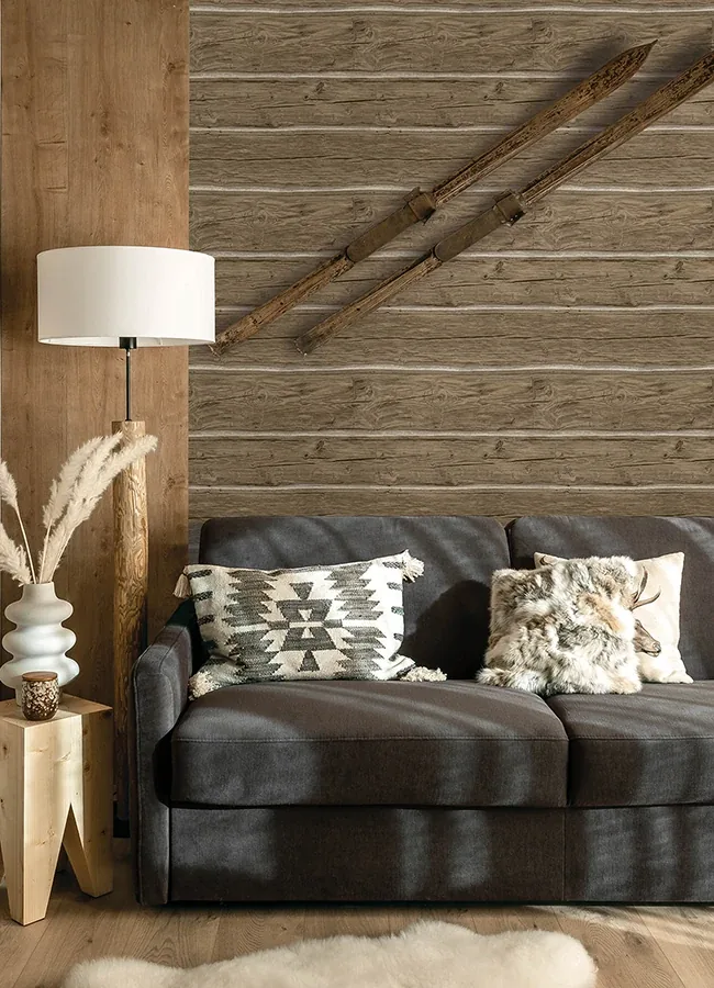 Brewster Home Fashions Lodgepole Chestnut Wallpaper - SKU 4142-72615