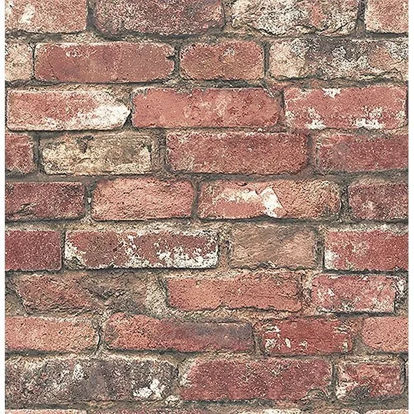 Brewster Home Fashions Loft Red Brick Wallpaper - SKU FD23287
