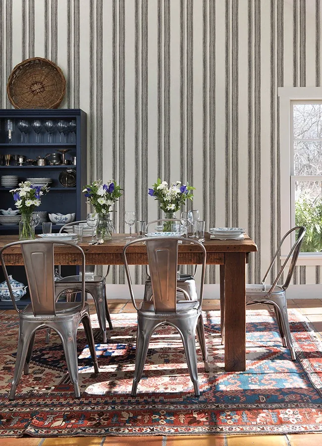 Brewster Home Fashions Loom Spun Charcoal Wallpaper - SKU 4142-72601