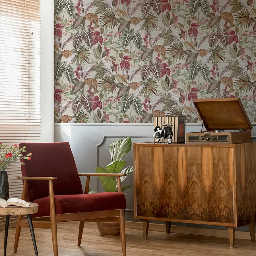 Brewster Home Fashions Lorraine Neutral Tropical Wallpaper - SKU AH296908