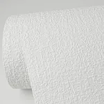 Brewster Home Fashions Lou White Linen Paintable Wallpaper - SKU 4000-67474