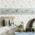 Brewster Home Fashions Louise Blue Songbird Portrait Wallpaper - SKU HTM48511B