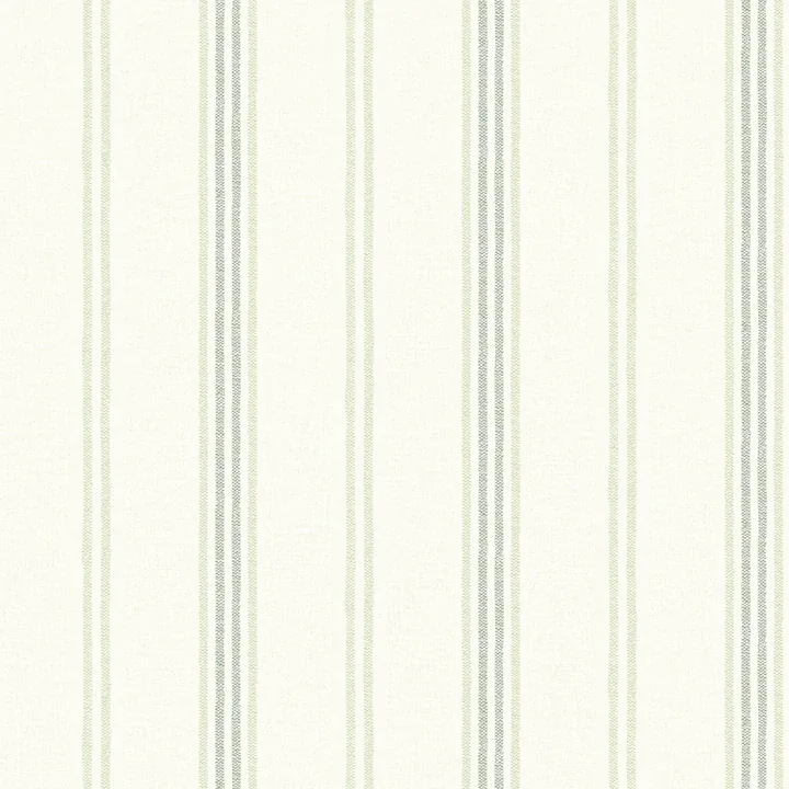 4134-72549 | Lovage Green Linen Stripe Wallpaper