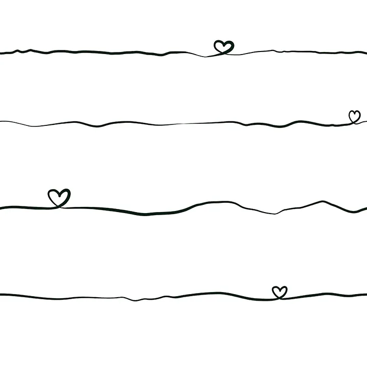 Brewster Home Fashions Love & Hearts Black Script Wallpaper - SKU 4060-381403