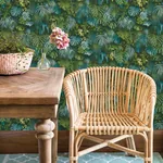 Brewster Home Fashions Luana Blue Tropical Forest Wallpaper - SKU 2979-37280-3