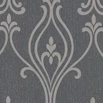 Brewster Home Fashions Luca Charcoal Damask Wallpaper - SKU 2603-20923