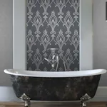 Brewster Home Fashions Luca Charcoal Damask Wallpaper - SKU 2603-20923