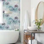 Brewster Home Fashions Lucille Light Blue Spring Meadow Wallpaper - SKU AH697400