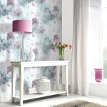 Brewster Home Fashions Lucille Light Blue Spring Meadow Wallpaper - SKU AH697400