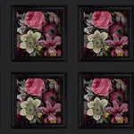 Brewster Home Fashions Lucinda Black Floral Panel Wallpaper - SKU AH922804