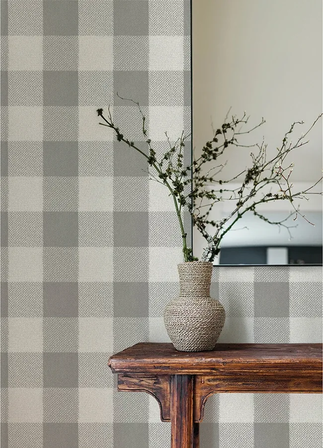 Brewster Home Fashions Lumberjack Grey Wallpaper - SKU 4142-72623