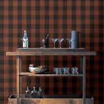Brewster Home Fashions Lumberjack Maroon Wallpaper - SKU 4142-72621