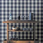 Brewster Home Fashions Lumberjack Navy Wallpaper - SKU 4142-72620