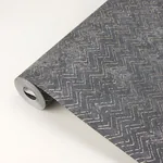 Brewster Home Fashions Luna Charcoal Distressed Chevron Wallpaper | Wallpaper Twins Brewster Home Fashions Luna Charcoal Distressed Chevron Wallpaper - SKU 2927-00601