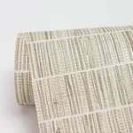 Brewster Home Fashions Luz Taupe Faux Grasscloth Wallpaper - SKU 2984-70007