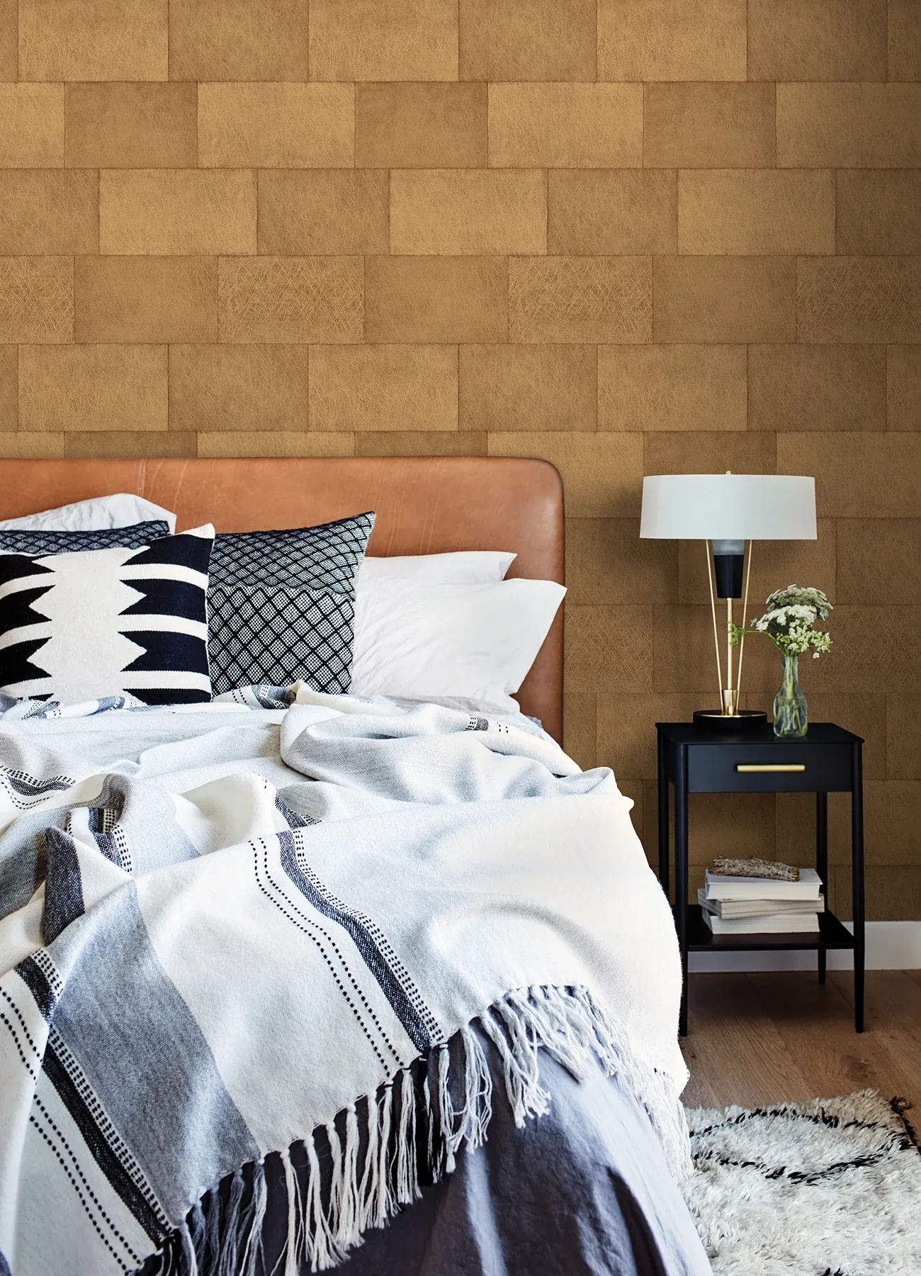 Brewster Home Fashions Lyell Brown Stone Wallpaper - SKU 4082-382014
