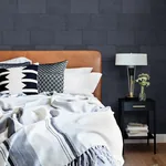 Brewster Home Fashions Lyell Dark Blue Stone Wallpaper - SKU 4082-382015