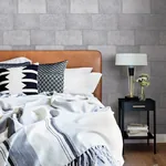 Brewster Home Fashions Lyell Light Grey Stone Wallpaper | Wallpaper Twins Brewster Home Fashions Lyell Light Grey Stone Wallpaper - SKU 4082-382011