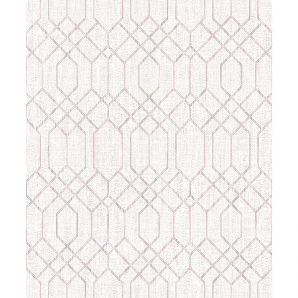 2838-AW87731 | Lyla Pink Trellis Wallpaper