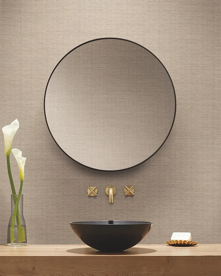 Brewster Home Fashions Magnitude Beige Chevron Wallpaper - SKU 4178-4441