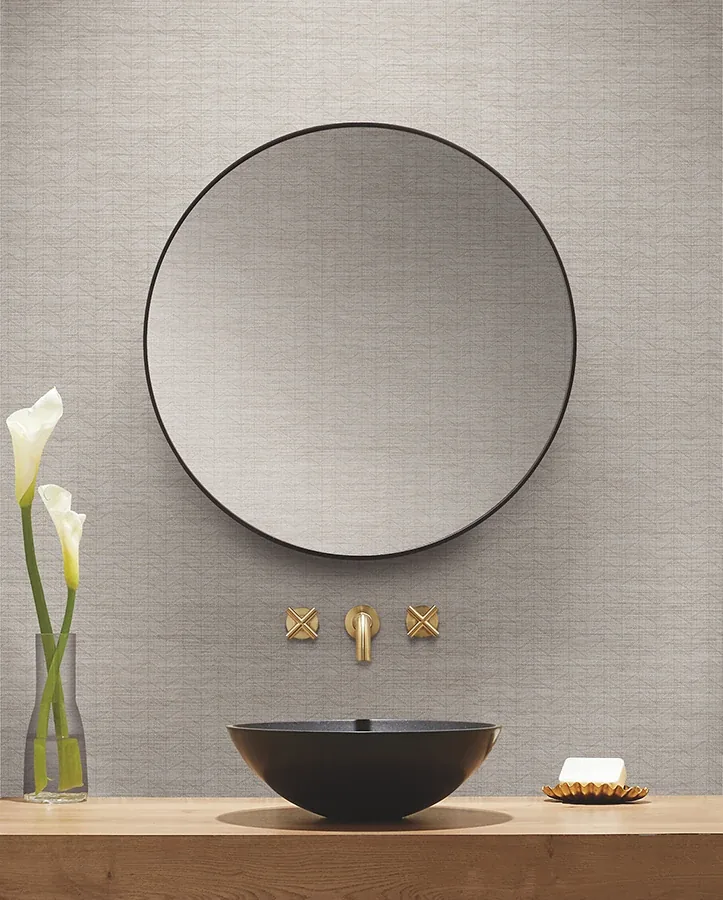 Brewster Home Fashions Magnitude Light Grey Chevron Wallpaper - SKU 4178-4443