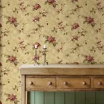 Brewster Home Fashions Magnolia Yellow Hydrangea Trail Wallpaper - SKU 3123-76304