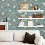 Brewster Home Fashions Malecon Aqua Floral Wallpaper - SKU 4044-38028-5