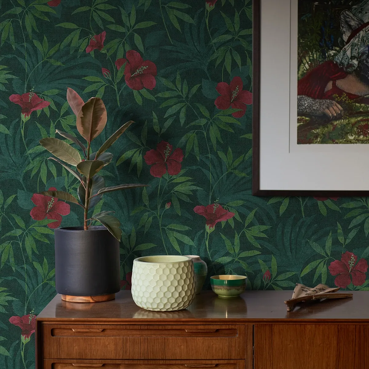 Brewster Home Fashions Malecon Green Floral Wallpaper | Wallpaper Twins Brewster Home Fashions Malecon Green Floral Wallpaper - SKU 4044-38028-1