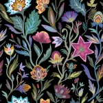 Brewster Home Fashions Mallory Black Vivid Floral Wallpaper | Wallpaper Twins Brewster Home Fashions Mallory Black Vivid Floral Wallpaper - SKU AH100380AH