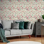 Brewster Home Fashions Mallory Pink Vivid Floral Wallpaper | Wallpaper Twins Brewster Home Fashions Mallory Pink Vivid Floral Wallpaper - SKU AH100382AH