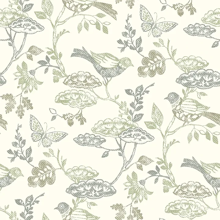 3125-72315 | Malmo Green Trail Wallpaper