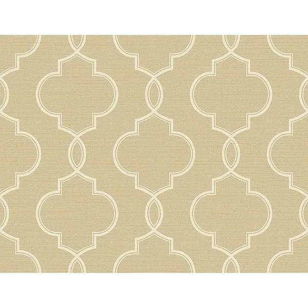 2765-BW40507 | Malo Wheat Sisal Ogee Wallpaper