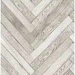 Brewster Home Fashions Mammoth Off White Diagonal Wood Wallpaper - SKU 2766-23754