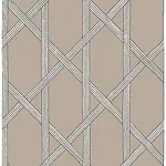 Brewster Home Fashions Mandara Taupe Trellis Wallpaper - SKU 2671-22424