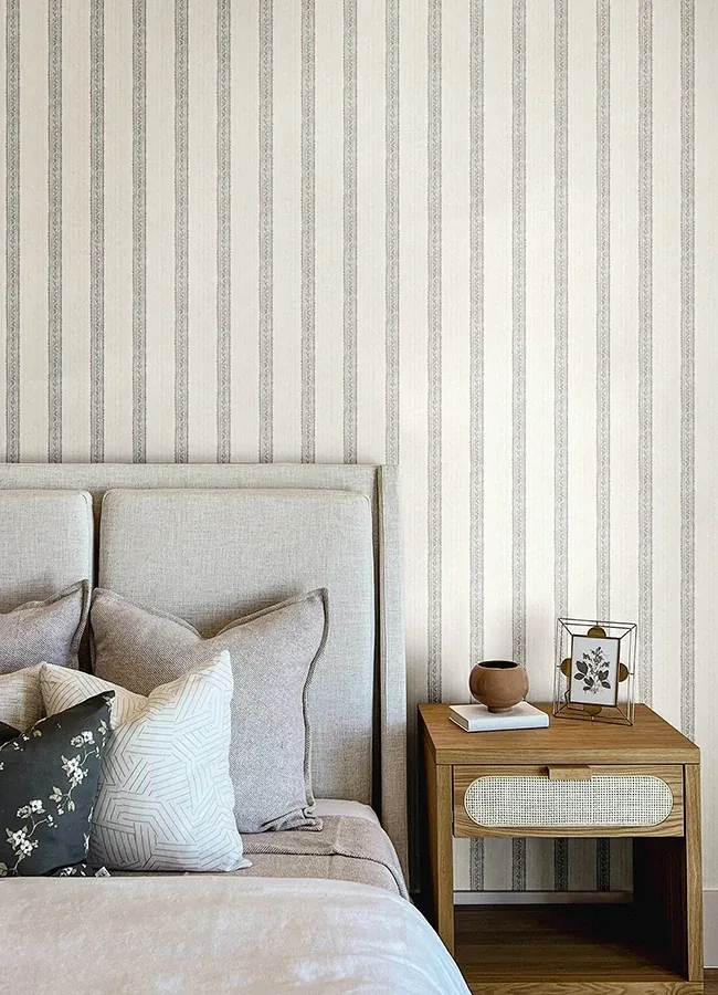 Brewster Home Fashions Mandevilla Aqua Vine Stripe Wallpaper | Wallpaper Twins Brewster Home Fashions Mandevilla Aqua Vine Stripe Wallpaper - SKU 4148-27427