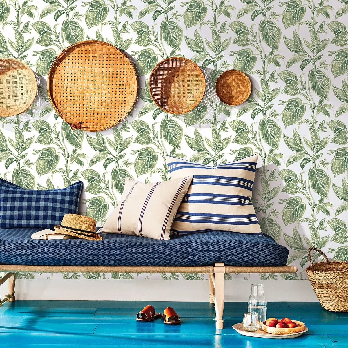 Brewster Home Fashions Mangrove Green Botanical Wallpaper | Wallpaper Twins Brewster Home Fashions Mangrove Green Botanical Wallpaper - SKU 3120-13621