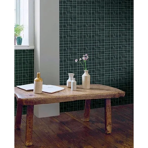 Brewster Home Fashions Manila Brown Geometric Wallpaper - SKU SR22740