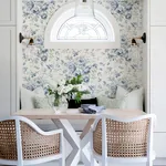 Brewster Home Fashions Manon Blue Rose Stitch Wallpaper - SKU 4072-70025