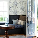 Brewster Home Fashions Manon Blue Rose Stitch Wallpaper - SKU 4072-70025