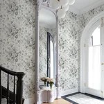 Brewster Home Fashions Manon Charcoal Rose Stitch Wallpaper | Wallpaper Twins Brewster Home Fashions Manon Charcoal Rose Stitch Wallpaper - SKU 4072-70026